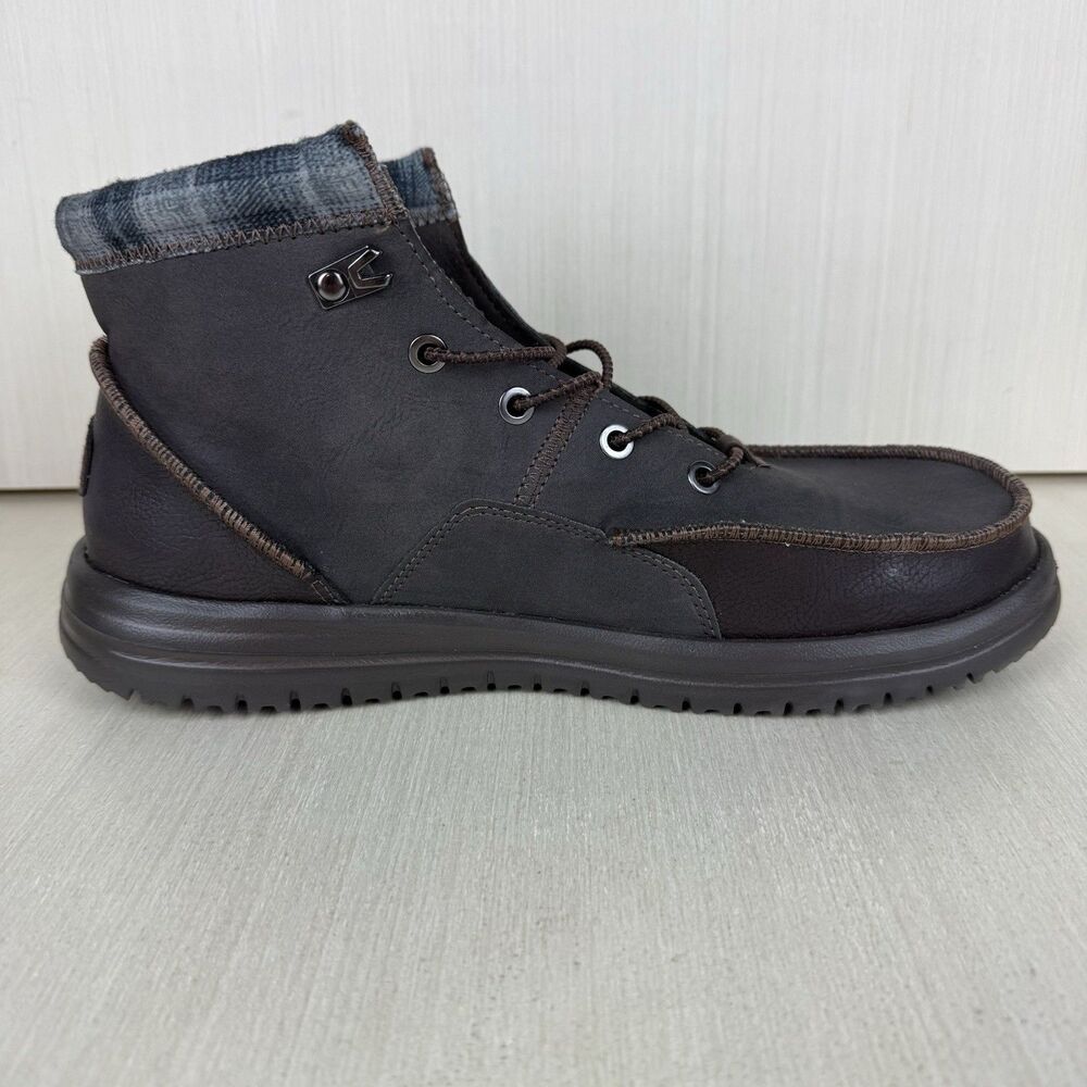 Hey Dude Bradley Classic Men's Size 10 Brown Slip On Boots Water Resistance - Picture 8 of 11